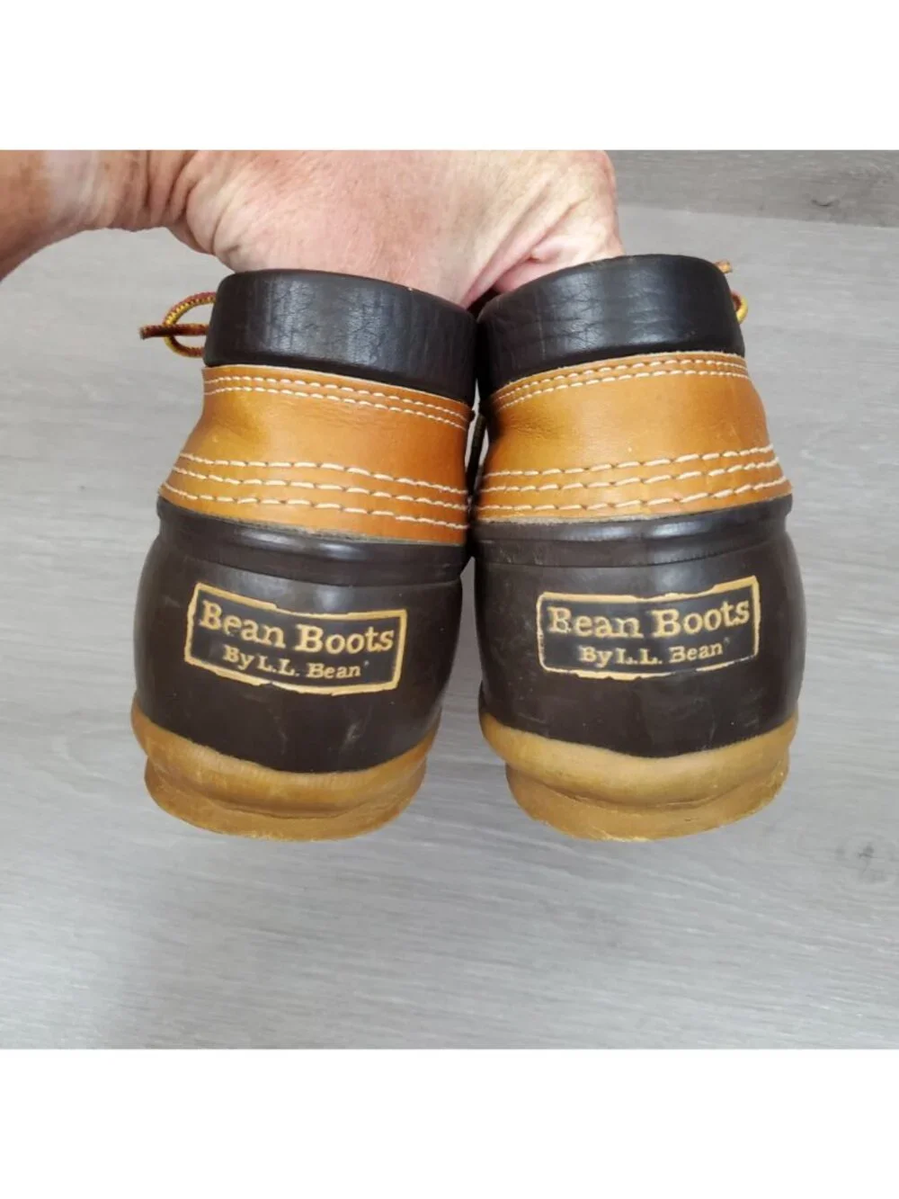 L. L. Bean vintage men's leather low bean boots